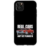 Auto reali non ottenere collegato in divertente muscolo auto cartone animato Custodia per iPhone 11 Pro Max