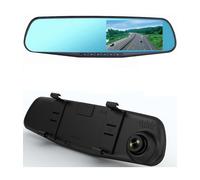 Trade Shop - Auto Rearview Specchietto Dvr Telecamera Full Hd 1080p 4.3 ''lcd Con Retro Cam - SPEDIZIONE GRATUITA