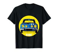 Auto Renault Gordini Rally Racing a Strisce retrò Maglietta