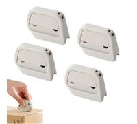 Auto-Retract Ceramic Mini Box Cutter, Mini Ceramic Opener, Minis Effortless Box Opener & Cutters, Fridge Magnet Design for Home Office Travel (white 4pcs)