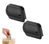 Auto-Retract Ceramic Mini Box Cutter, Mini Ceramic Opener, Minis Effortless Box Opener & Cutters, Fridge Magnet Design for Home Office Travel (black 2pcs)