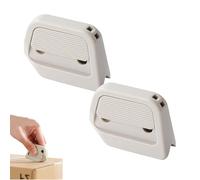 Auto-Retract Ceramic Mini Box Cutter, Mini Ceramic Opener, Minis Effortless Box Opener & Cutters, Fridge Magnet Design for Home Office Travel (white 2pcs)