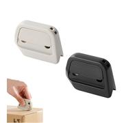 Auto-Retract Ceramic Mini Box Cutter, Mini Ceramic Opener, Minis Effortless Box Opener & Cutters, Fridge Magnet Design for Home Office Travel (Black + white 2pcs)