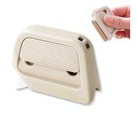 Auto-Retract Ceramic Mini Box Cutter,Pocket Sized,Magnetic Retractable Cardboard Cutter with Right Angle Groove, For Home Office Travel (Beige)
