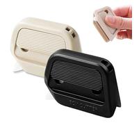 Auto-Retract Ceramic Mini Box Cutter,Pocket Sized,Magnetic Retractable Cardboard Cutter with Right Angle Groove, For Home Office Travel (Beige+Black)