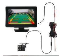 Auto Retrocamera Telecamera Posteriore Auto Con Ampio Display LCD TFT 43" O Monitor Impermeabile Visione Notturna Retromarcia Backup Parcheggio 2 In 1.(Model 1)