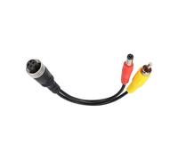 Auto Retrovisione Telecamera Convertitore adattatore per cavo multiplo da testa aeronautica a 4 pin maschio/femmina a RCA AV/femmina CC Retrocamera Auto(4PinM-RCAm-DCm)
