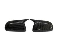 Auto Retrovisore Copertura Dello Specchio Laterale Nero Lucido/Fibra Di Carbonio Look Per Chevrolet Per Lova Per Aveo 2007-2010(Carbon Look)