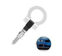 Auto Rimorchio Gancio Traino Anello traino anello occhio di traino gancio di traino Gancio di Traino da Corsa Lega di Alluminio Anteriore auto gancio rimorchio gancio anello di traino (Argento)
