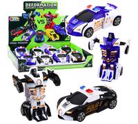 Auto Robot 2v1 Auto della Polizia Sportiva