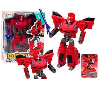 Auto robot 2v1 trasformatore sportivo rosso
