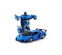 Auto robot RC Transformer 2 in 1 in scala 1:18, telecomando, regalo per bambini