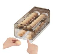 Auto Rolling Egg Holder for Refrigerator Food-Grade PET Sloped Egg Dispense