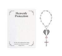 Auto Rosary - Specchio Del Braccialetto Cross Car | Per Specchietti Retrovisori | Retroview Amalgam Perline A Ciondolo Per Ornamenti Religiosi Con Ciondoli Doni Ideali Per La Nuova