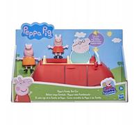 Auto rossa Peppa Pig con personaggi - mamma Wutz e Peppa