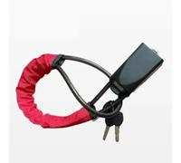 Auto Rosso Arancione Giallo Nero Quattro colori Deterrente per la sicurezza automobilistica Blocco del volante cavo rinforzato Bloccasterzo Auto(Red)