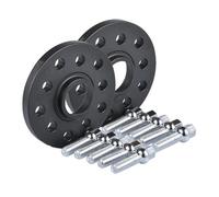 Auto Ruota Cerchi In Lega Per A4 Per A8 Per Quattro 2 Pezzi 12 Mm/15 Mm 5x100 E 5x112-57,1 Distanziali Ruota Centrali Con Bulloni 14x1,5 Ruota Distanziale(Nero,15mm)