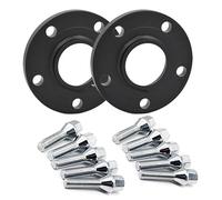 Auto Ruota Cerchi In Lega Per BMW E90 M1 M3 M6 E36 E65 5x120 72,6 Mm Guarnizione Centrale Adattatore Per Flangiato + Distanziale Per Dado Ruota(15mm45mmM14x1.25Black)