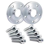 Auto Ruota Cerchi In Lega Per BMW E90 M1 M3 M6 E36 E65 5x120 72,6 Mm Guarnizione Centrale Adattatore Per Flangiato + Distanziale Per Dado Ruota(15mm45mmM12x1.5Silver)