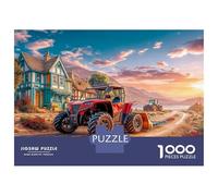 Auto rurale Puzzle 1000 Pezzi In Scena vintage cartone Resistente, Un Tangram Per Giochi Di Puzzle Per Lo Sviluppo Cognitivo, Ideale Per Attività Fuzzle Post-scuola, Il Puzzle Pi