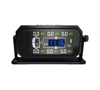Auto Rv Camion TPMS 6 Ruote Sensore Solare Gomma Pressione Monitoraggio System