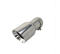 Auto Scarico 1 Pezzo Di Tubo Scarico Universale In Acciaio Inossidabile 304 Cromato + Punta Per Auto Terminale(Inlet60 outlet89mm)