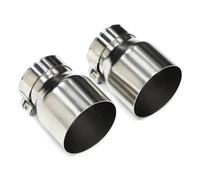 Auto Scarico 2 Pezzi Per BMW F22 F23 Per M235i Per M240i F20 F21 Per M135i Per M140i F30 F31 Per M335i ID60mm Terminale Scarico Marmitta Terminale Scarico(Opaco)