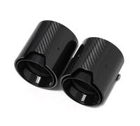 Auto Scarico 2 Pezzi Per BMW Serie 2 F22 F23 Per M235i Per M240i F20 F21 Per M135i Per M140i Terminale Scarico Auto ID60mm Silenziatore Terminale Scarico(Nero)