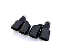 Auto Scarico Silenziatore Per A3 Per A4 Per A5 Per A6 Per A7 S4 S5 S6 S7 Modificato Tubo Scarico Uno Su Due Quattro Su Coda Gola(Carbon fiber nozzle titanium black H-type)