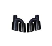 Auto Scarico Silenziatore Per A3 Per A4 Per A5 Per A6 Per A7 S4 S5 S6 S7 Modificato Tubo Scarico Uno Su Due Quattro Su Coda Gola(Four-outlet titanium black nozzle H-type)