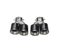 Auto Scarico Silenziatore Per Serie 3 325l I320 I330 G20 G28 Tubo Di Scarico In Acciaio Inossidabile Con Terminale A Quattro Uscite In Fibra Carbonio(One pair in silver)