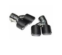 Auto Scarico Silenziatore Per Serie 5 525 530 G30 G38 2018-2022 Terminale Di Scarico In Fibra Di Carbonio Nero Titanio(Carbon fiber curled edge pair A)