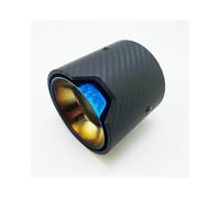 Auto Scarico Silenziatore Per X1 2016 2017 2018 2019 Diametro Esterno 95 Mm Terminale Di Scarico In Fibra Di Carbonio Per Auto(Carbon fiber blue)