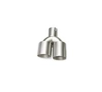 Auto Scarico Silenziatore Terminale Di Scarico Universale Per Motori In Acciaio Inox Con Rete Di Sabbia Uno Su Due Su Quattro(Y type: left side)