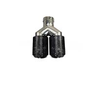 Auto Scarico Silenziatore Tubo Di Scarico Universale In Fibra Carbonio A Forma Y Uno Su Due Con Terminale A Quattro Uscite(58-89 head to head)