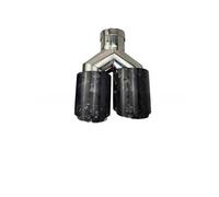 Auto Scarico Silenziatore Tubo Di Scarico Universale In Fibra Carbonio A Forma Y Uno Su Due Con Terminale A Quattro Uscite(58-89 right)