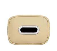 Auto Scatola Di Fazzoletti Per VW Passat B8 Valiant 2015-2023, Appesa Fazzolette Borsa Portaoggetti per Visiera Parasole Bracciolo Poggiatesta,D/Beige