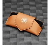 Auto Scatola Portaocchiali per Alfa Romeo GT 2003-2010,Porta Occhiali da Sole Pelle Custodia per Occhiali Organizer Visiera Parasole Supporto per Occhiali Scatola Portaoggetti,C