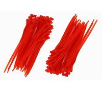 Auto-schmuck so einfach so kreativ Auto-schmuck Lot de 200 serre-câbles résistants aux UV, aux températures, aux produits chimiques (rouge, 300 x 3,6 mm)