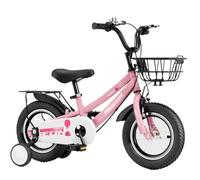 auto senza pedali Bici con cestino per bambini dai 2 ai 12 anni. Bicicletta da 12-18 pollici con ruote laterali. Bicicletta a pedalata per ragazzi e ragazze in vari colori. Auto Twister (Pink1,14