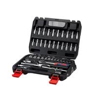 Auto Set Chiavi a Bussola 46pcs Kit Strumenti Riparazione Chiave Dinamometrica A Cricchetto Prese Cacciavite Kit Strumenti Combinati Kit Strumenti Per La Casa Con Utensili Manuali