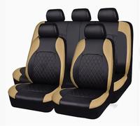 Auto Set Coprisedili per Ford Capri | Expedition | Explorer EV | Mustang Mach-E | Mustang, Fodere Cuscino Coprisedile Sedili Anteriore e Posteriore Protezione Completa Sedili,Beige