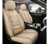 Auto Set Coprisedili per Hyundai Elantra Genesis Ioniq Sonate Veracruz, Pelle Traspirante Impermeabile Durevole Coprisedili Protezioni Sedile Interni Accessori,Beige
