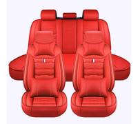 Auto Set Coprisedili, per Land Rover Range Rover Evoque 2016-2018 5 Posti Impermeabile Pelle Coprisedili Accessori Tutte Le Stagioni,Luxurious Version-Red
