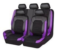 Auto Set Coprisedili per Porsche Cayenne/Cayenne S/Cayenne Turbo E-Hybrid/Panamera 4 2023-, Set Copri-Sedile Fodere per Anteriori e Posteriori Confortevole Traspirante,E Purple