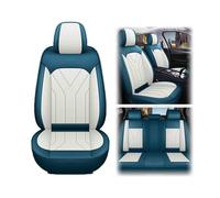 Auto Set Coprisedili per Skoda Kodiaq IV 2024 2025, Pelle Completo Coprisedili Antiscivolo Impermeabile Fodere Anteriori E Posteriori Auto Accessori,E/Blue And White