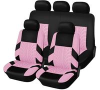 Auto Set Coprisedili per Suzuki Swift Jimny Vitara Swift Grand Vitara Fiat 500 Punto 500L 500X, 5 Posti Traspirante Durevole Protezione Sedile Accessori Interni Auto,G-Pink
