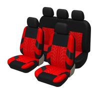 Auto Set Coprisedili per Toyota C-HR C HR CHR 2016-2018 2019 2020 2021 2022 2023 2024 2025, Anteriori e Posteriori Antiscivolo Coprisedile Traspirante Protezione Sedile Accessori,Red