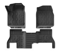 Auto Set Tappetini Tappetini Per Auto Per GMC Per Hummer EV Per SUV 2022-2024 2025 Per Schienale Bagagliaio Per Tutte Le Stagioni In TPE 3D Neri Multistagione(LHD 3P)