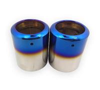 Auto Silenziatore 1 Paio Di Silenziatori Per Tubi Scarico Acciaio Inossidabile Per Ford Per Kuga 2013-2020 Terminali Accessori Per Auto Tubo Scarico Auto(Blu)